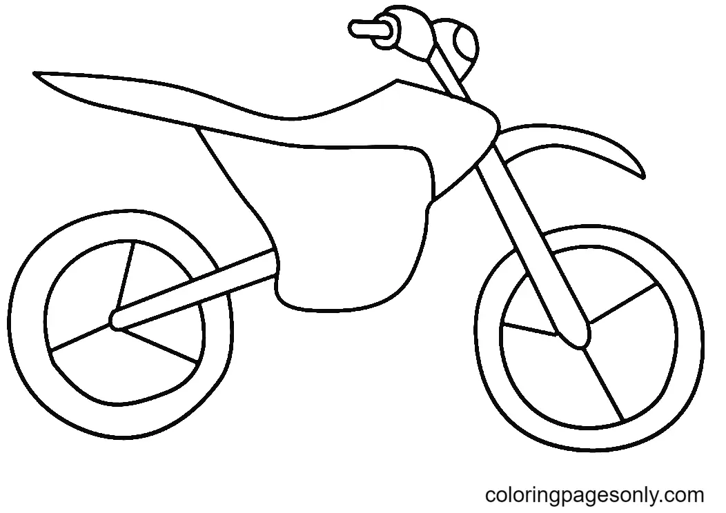 Desenhos de Bicicleta Suja Para Colorir 22