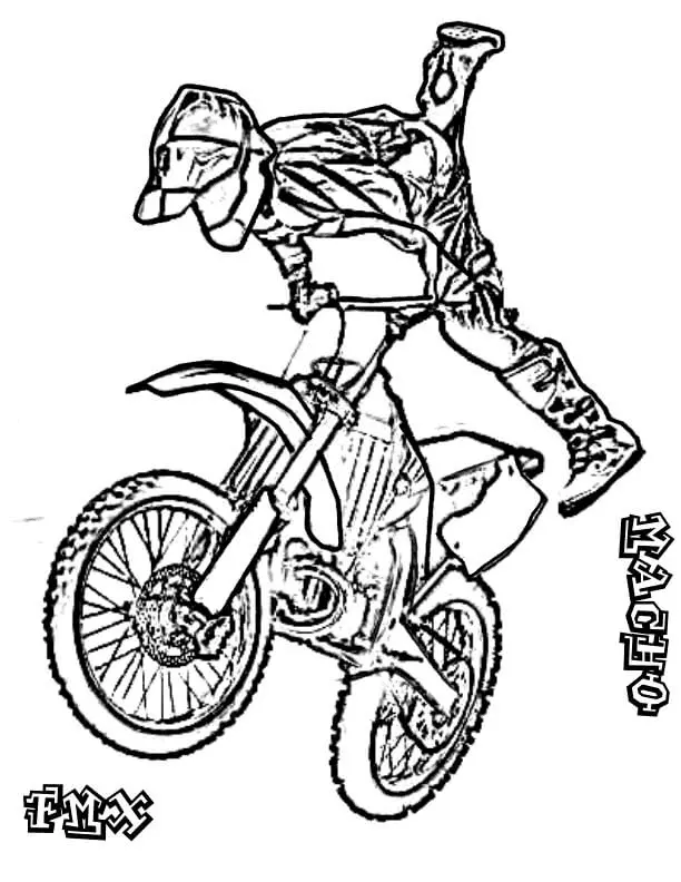 Motocross Para Colorear 33