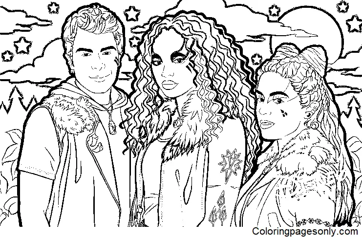 Disney Zombies Coloring Pages 3