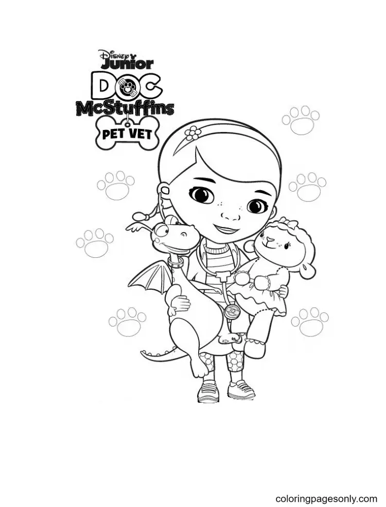 Doc Mcstuffins Para Colorear 41