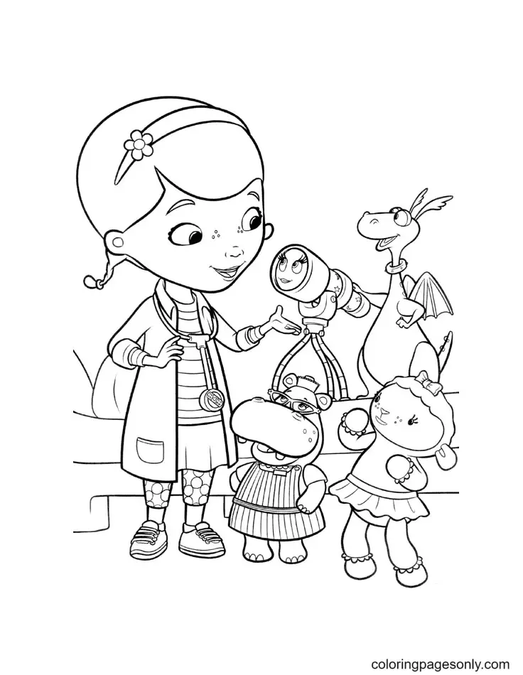 Doc Mcstuffins Para Colorear 5