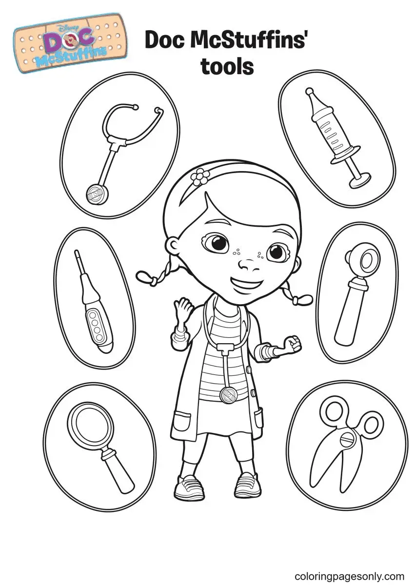 Doc Mcstuffins Para Colorear 8