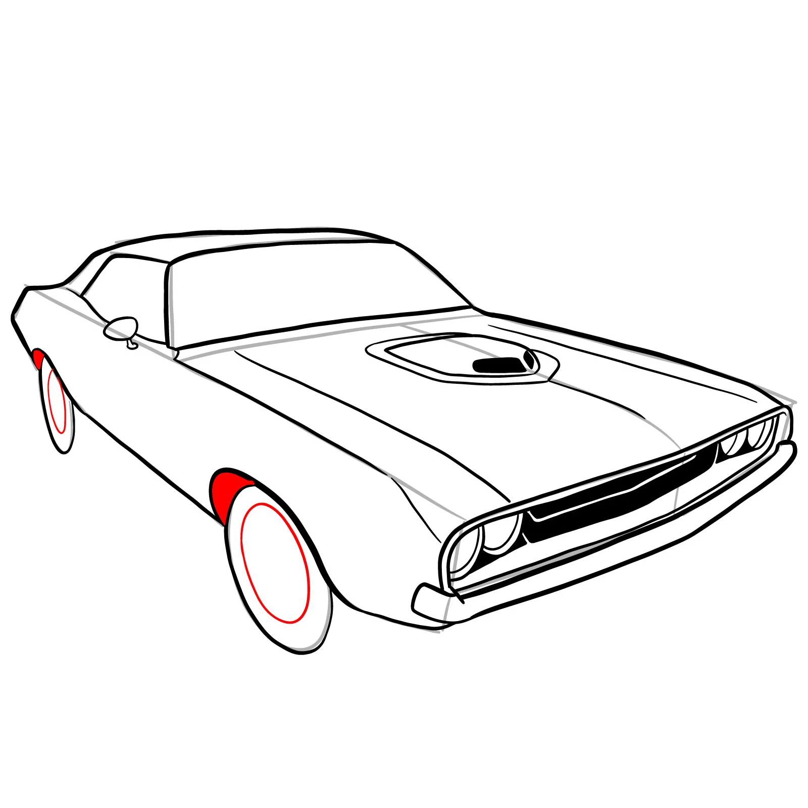 Dodge Hellcat Coloring Pages 16