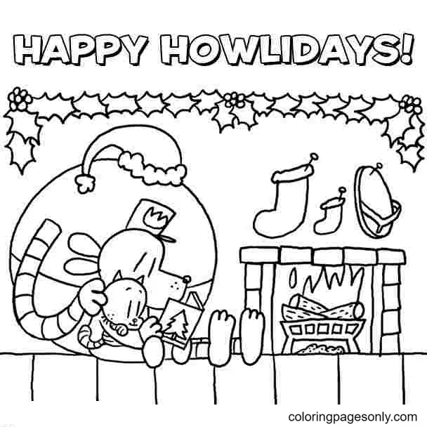 Dog Man Coloring Pages 16