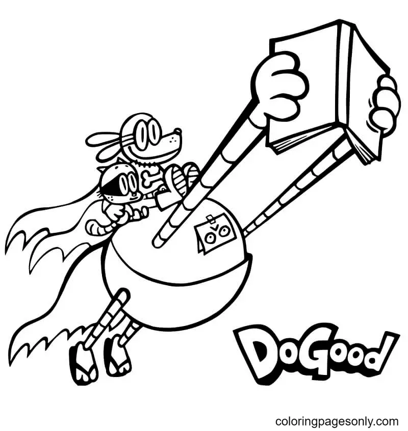 Dog Man Coloring Pages 23