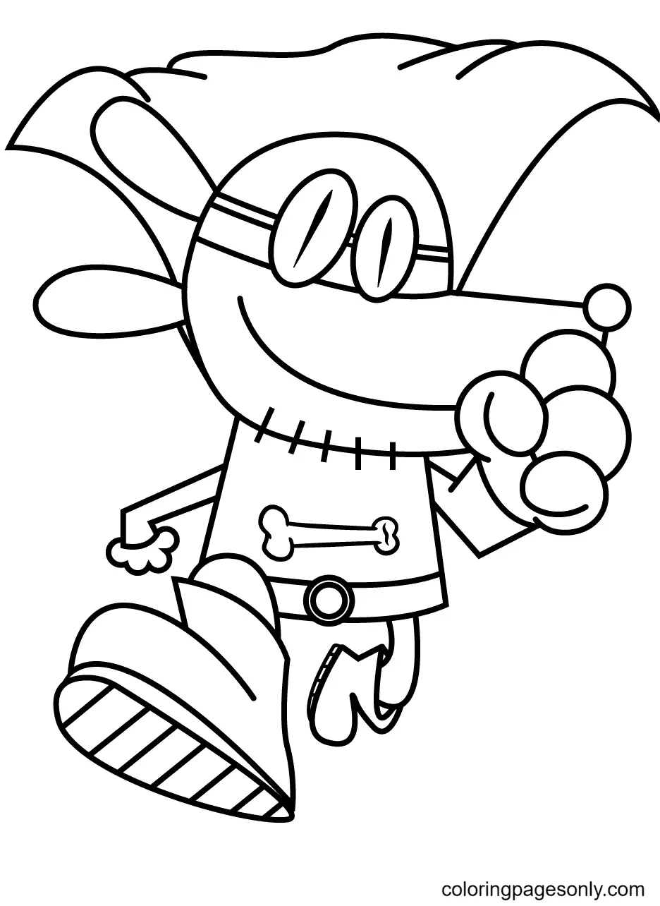 Dog Man Coloring Pages 24