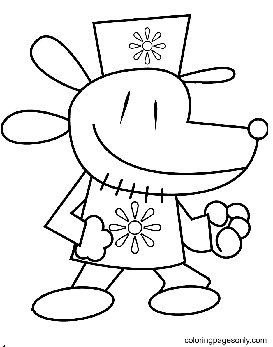 Dog Man Coloring Pages 26