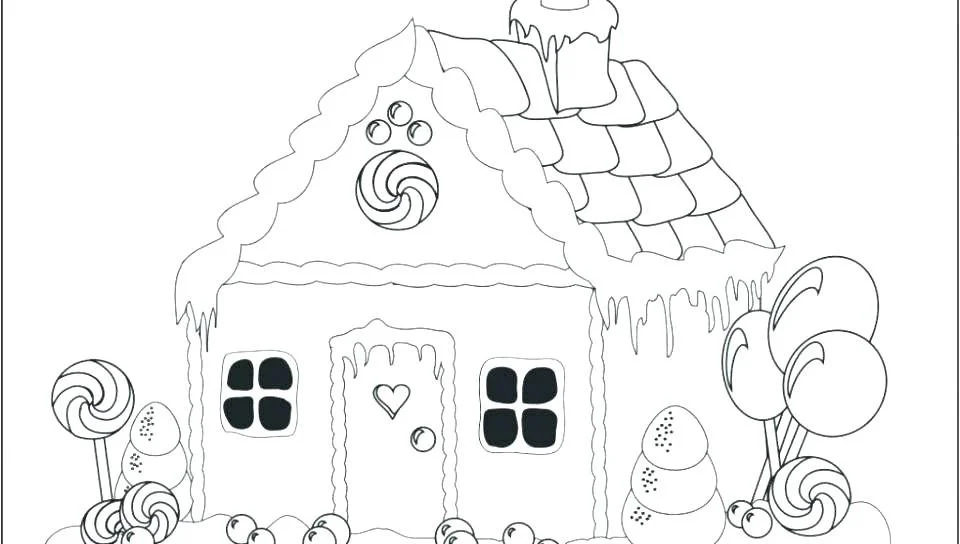 Desenhos de Casa de Boneca Para Colorir 21