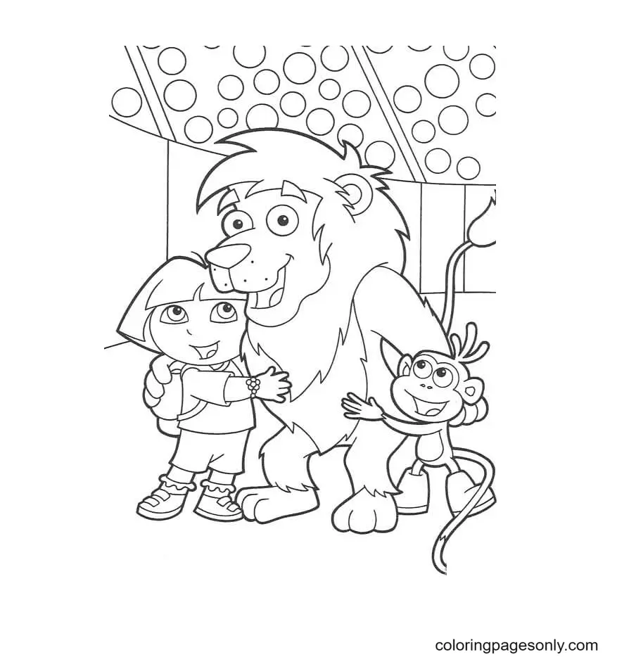 Dora The Explorer Coloring Pages 53