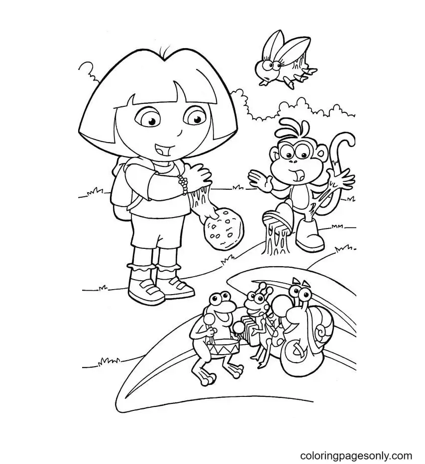 Dora The Explorer Coloring Pages 57