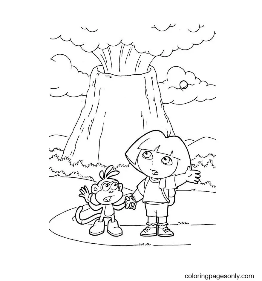 Dora The Explorer Coloring Pages 66