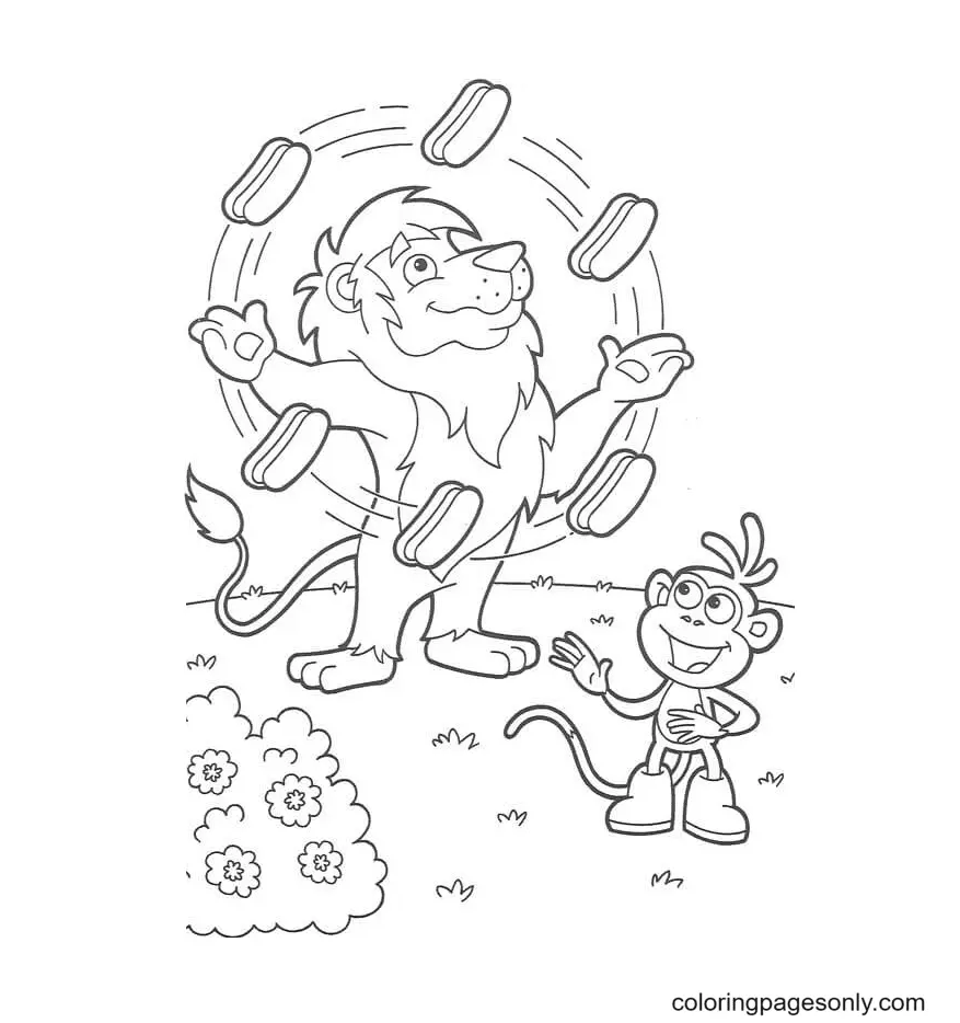 Dora The Explorer Coloring Pages 74