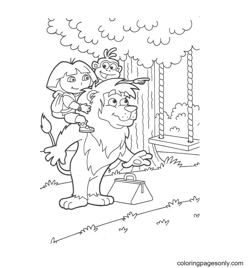 Dora The Explorer Coloring Pages 88