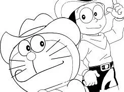 Doraemon Coloring Pages 10