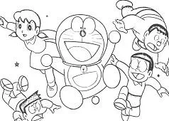 Doraemon Coloring Pages 11