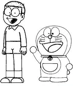 Doraemon Coloring Pages 17