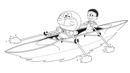 Doraemon Coloring Pages 18