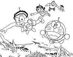 Doraemon Coloring Pages 68