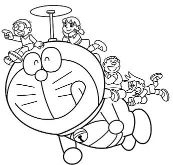 Desenhos de Doraemon Para Colorir 92