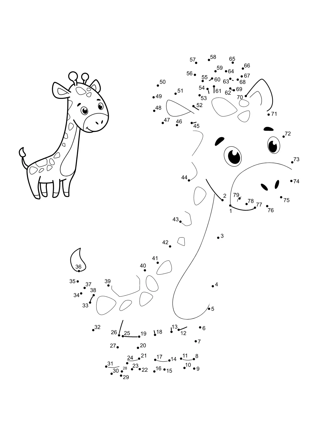 Dot to Dot Coloring Pages 1