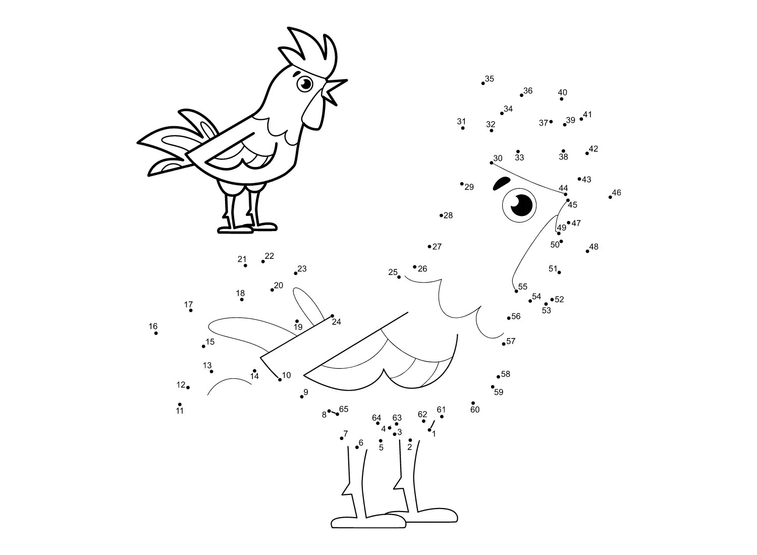 Dot to Dot Coloring Pages 23