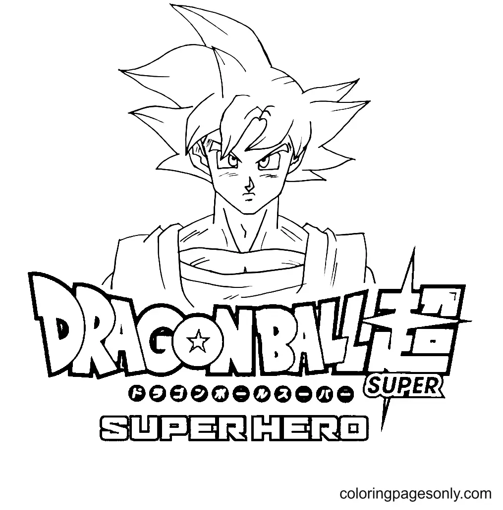 Desenhos de Dragon Ball Super Super Heroi Para Colorir 15