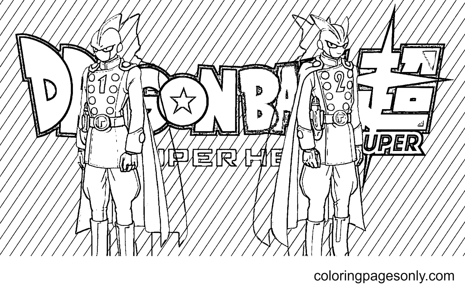 Desenhos de Dragon Ball Super Super Heroi Para Colorir 16