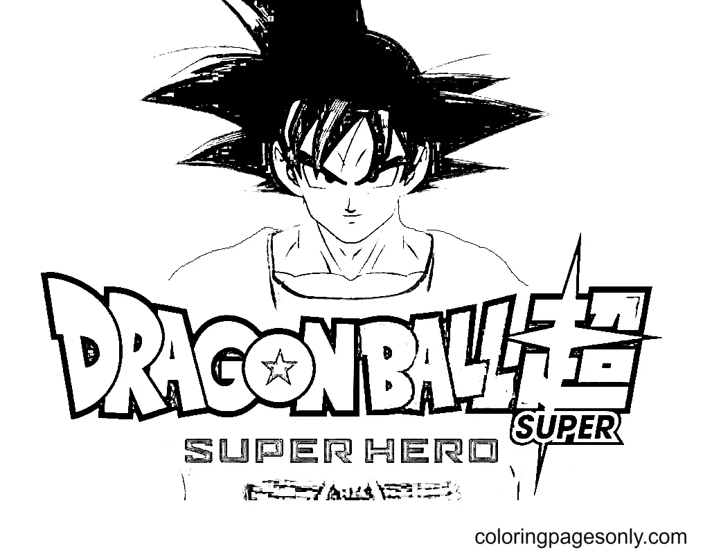 Desenhos de Dragon Ball Super Super Heroi Para Colorir 17