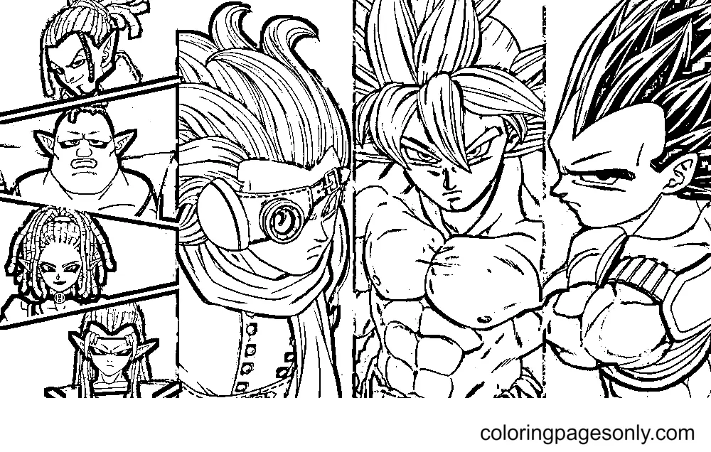 Desenhos de Dragon Ball Super Super Heroi Para Colorir 4