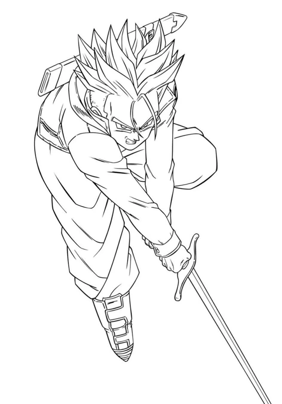 Dragon Ball Z Para Colorear 13