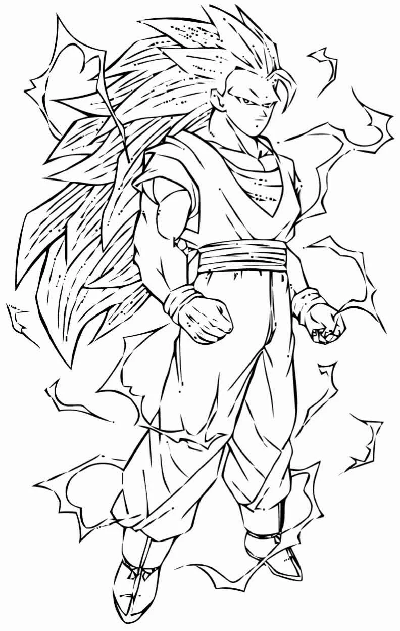 Dragon Ball Z Para Colorear 15