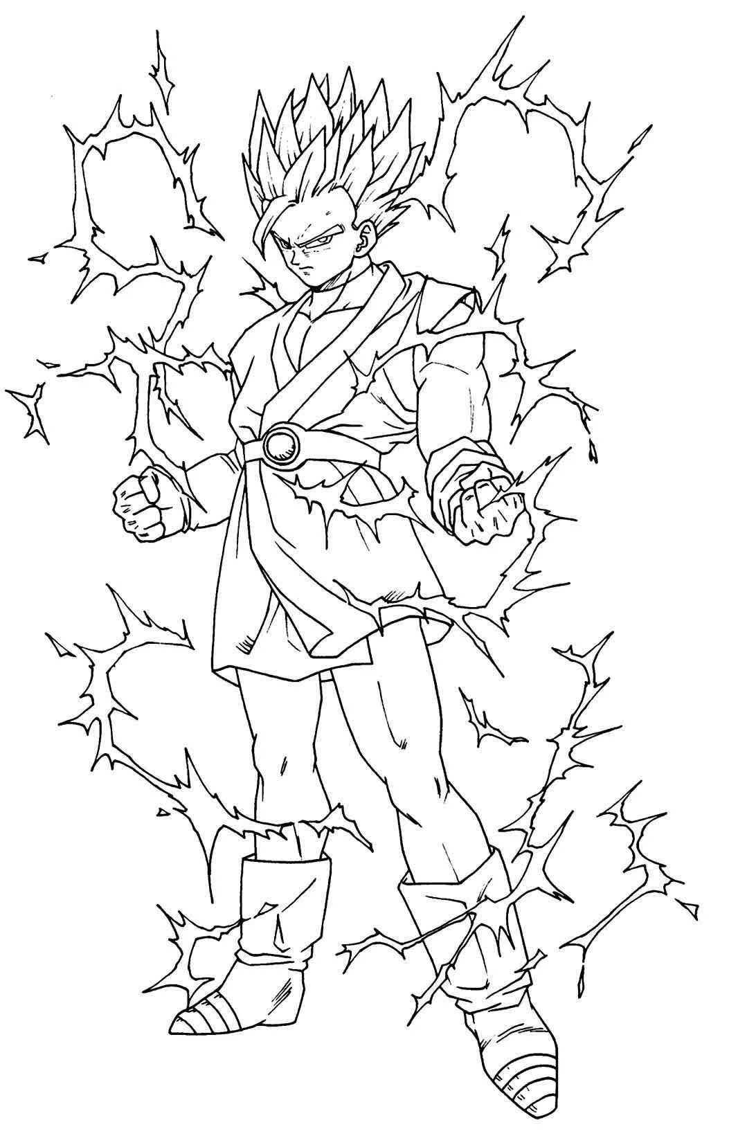 Desenhos de Dragon Ball Z Para Colorir 16