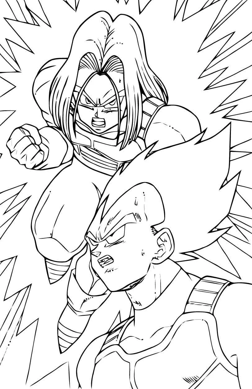 Desenhos de Dragon Ball Z Para Colorir 17