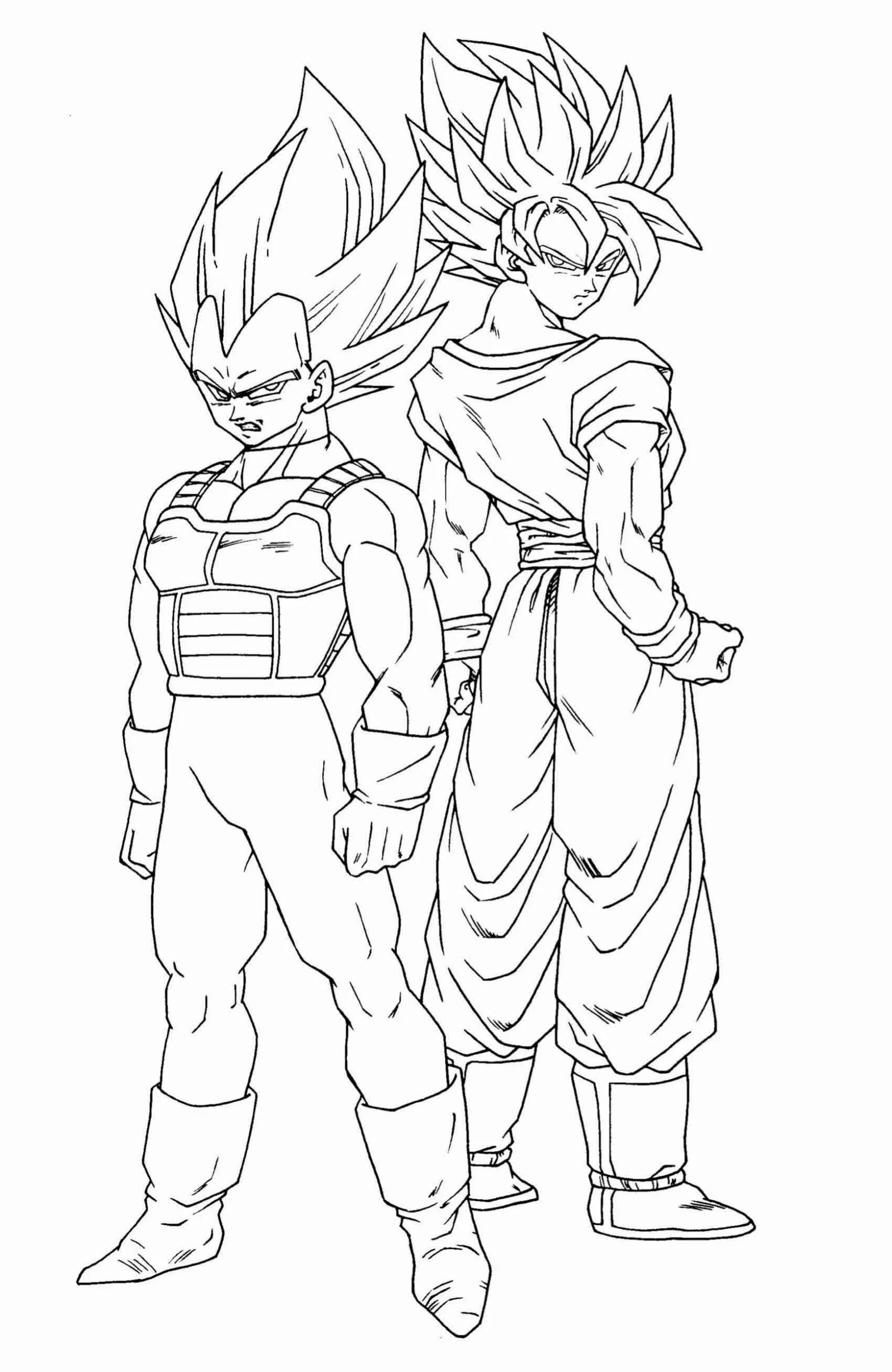 Desenhos de Dragon Ball Z Para Colorir 19