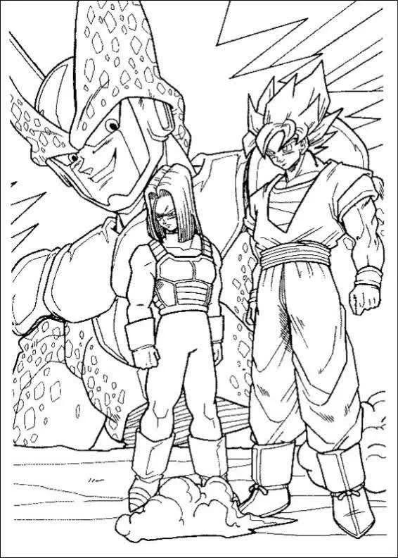 Desenhos de Dragon Ball Z Para Colorir 50