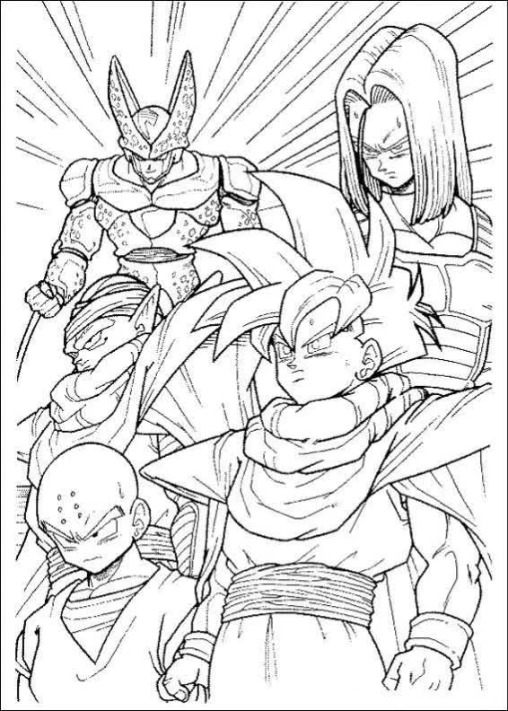 Desenhos de Dragon Ball Z Para Colorir 51