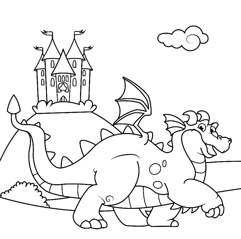 Dragon Coloring Pages 120