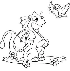 Dragon Coloring Pages 121