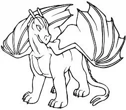 Dragon Coloring Pages 124