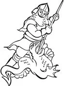 Dragon Coloring Pages 129