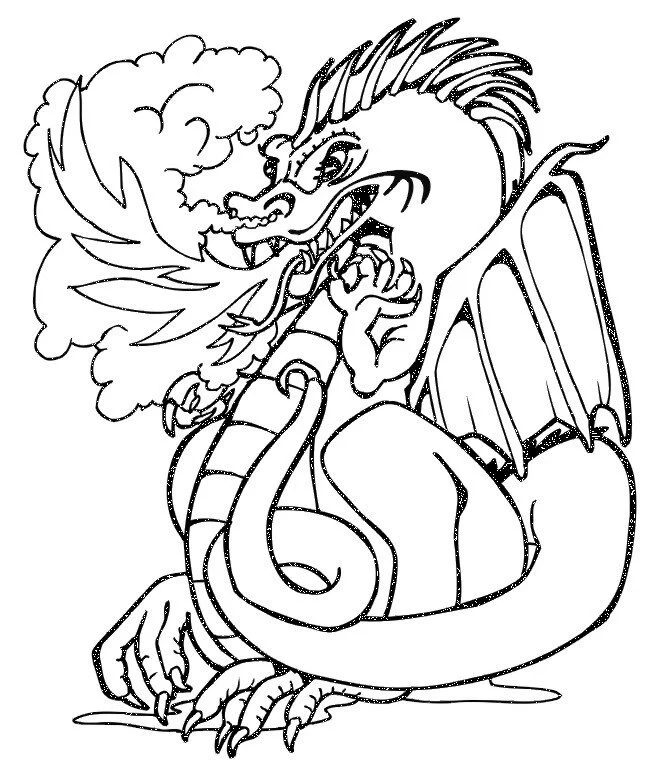 Desenhos de Dragon Para Colorir 190