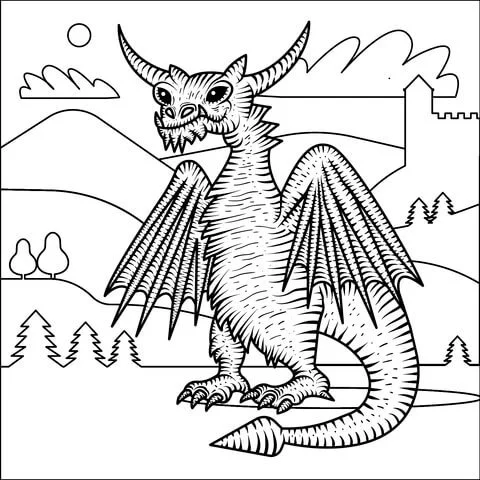 Dragon Coloring Pages 191