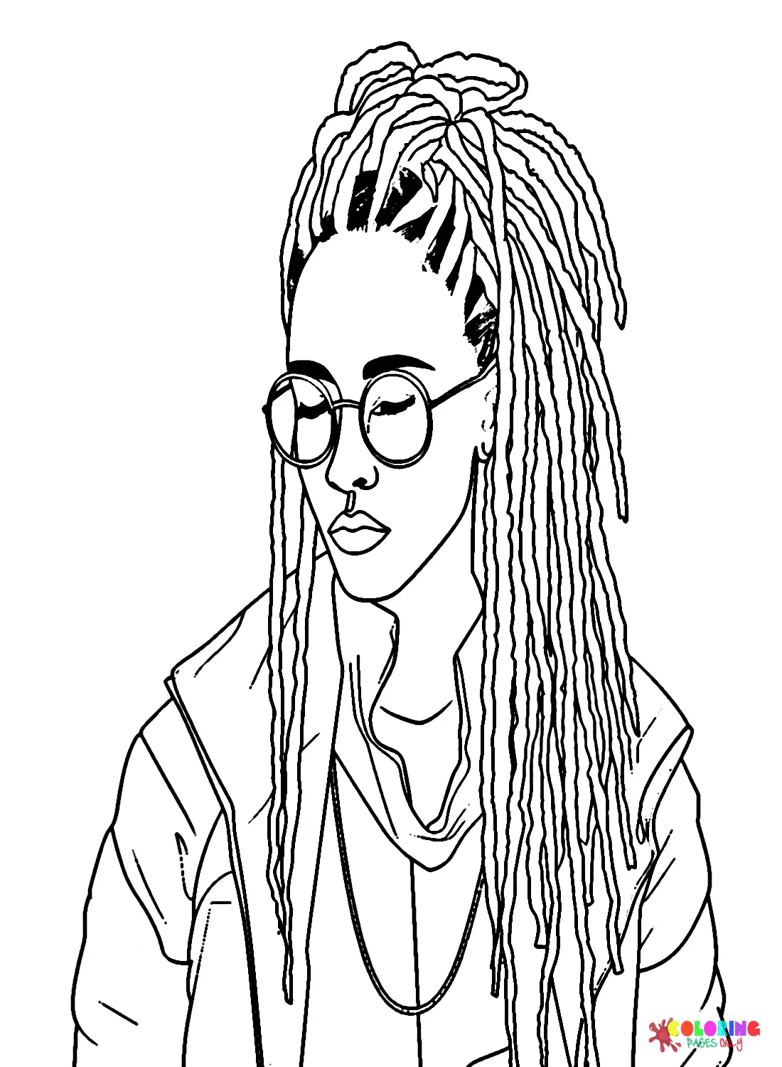 Dreadlocks Coloring Pages 14