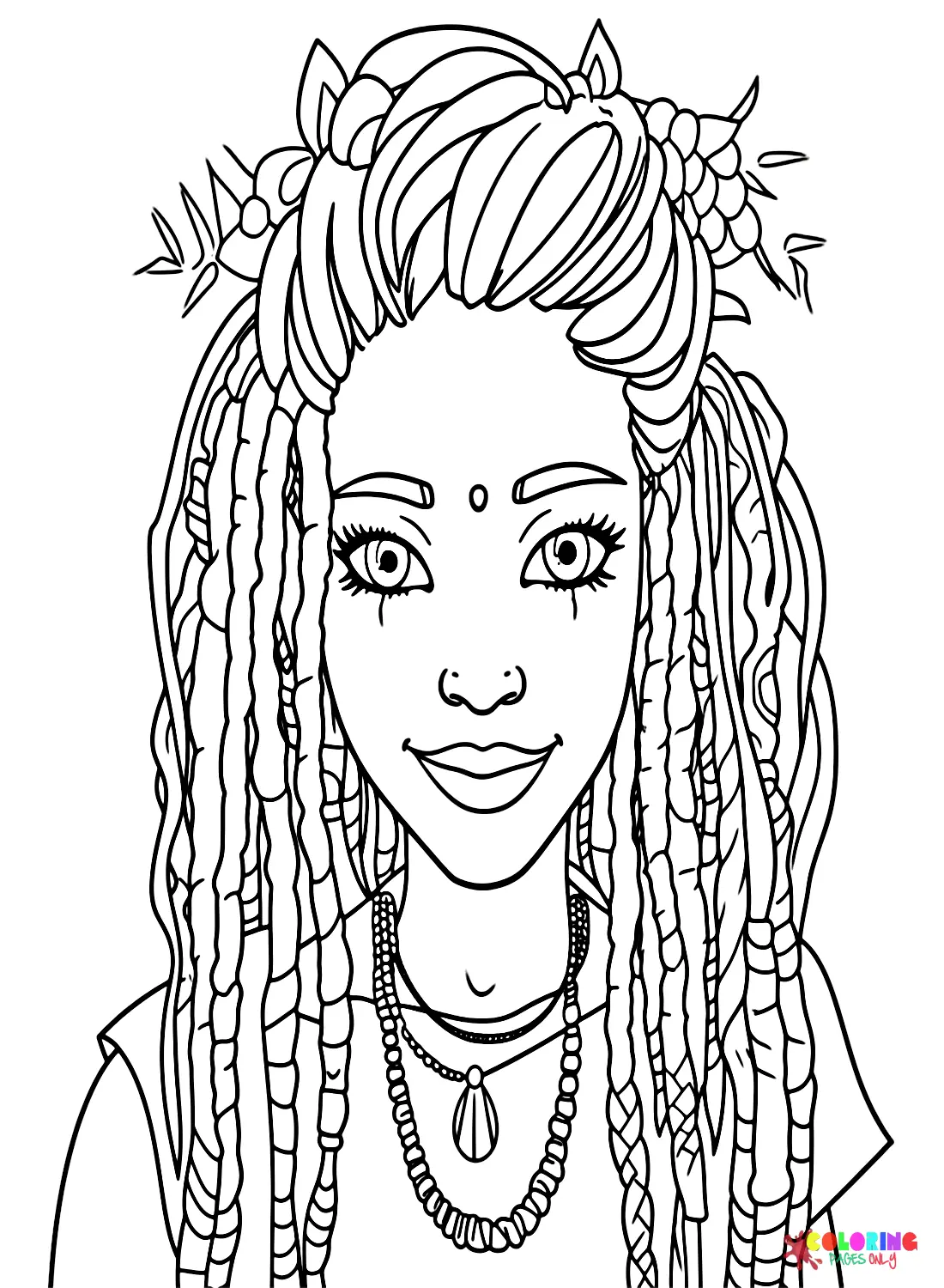 Dreadlocks Coloring Pages 18