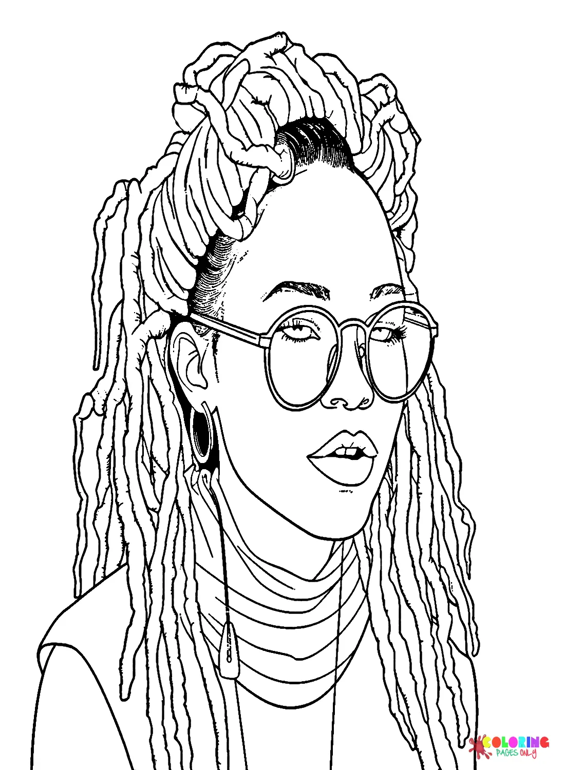 Dreadlocks Coloring Pages 7