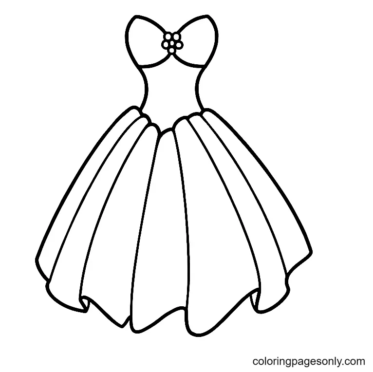 Desenhos de Dress Para Colorir 1