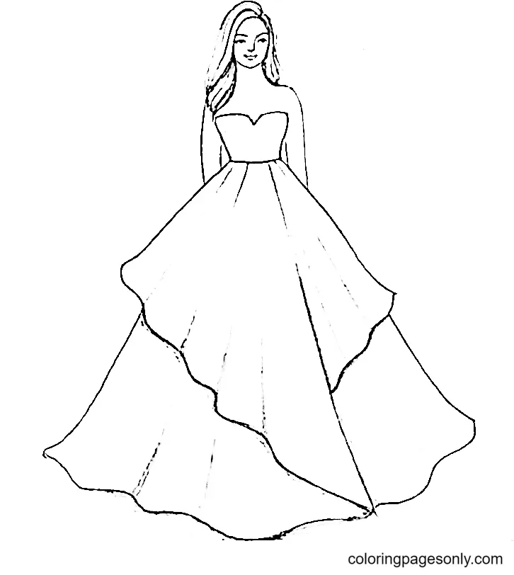 Desenhos de Dress Para Colorir 11