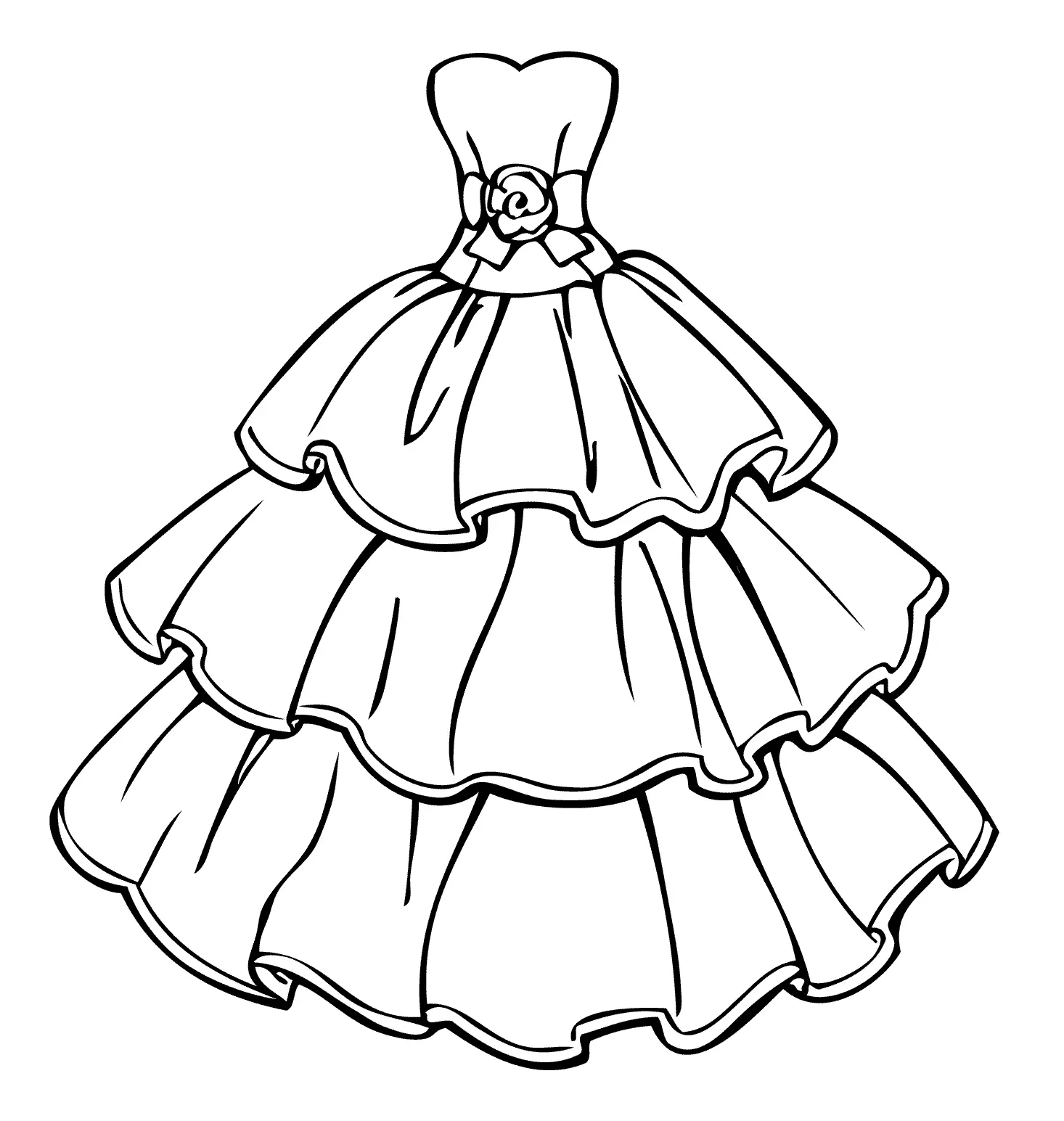 Desenhos de Dress Para Colorir 20