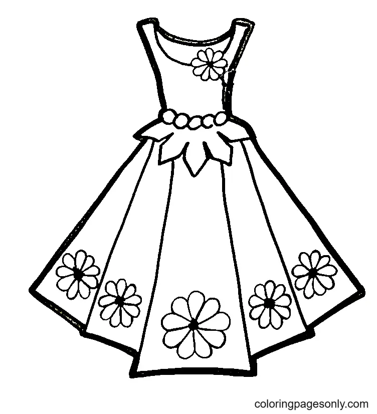 Desenhos de Dress Para Colorir 23