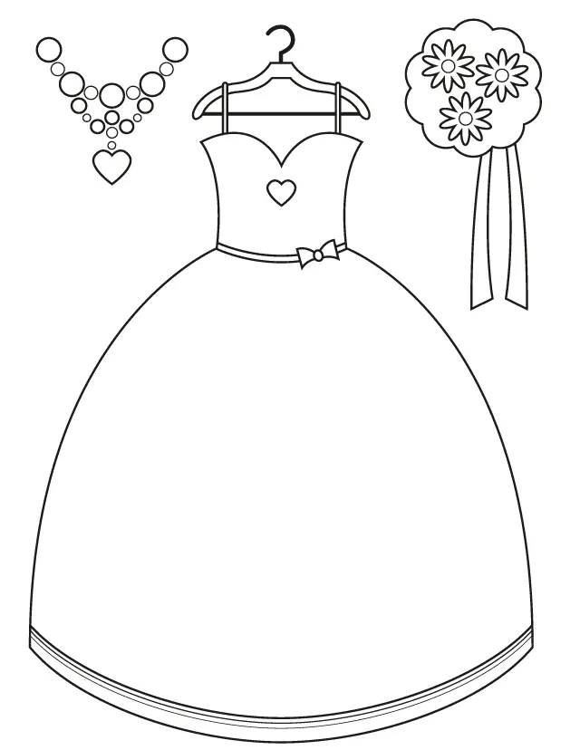 Desenhos de Dress Para Colorir 31